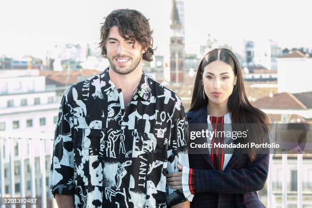 Ignazio Moser and Cecilia Rodriguez during the presentation of the new MTV show Ex On The Beach. Milan , January 20th, 2020