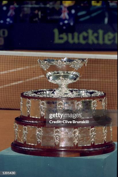 The Davis Cup Trophy at the Davis Cup Final between France and Australia in Nice, France. Australia won 3 - 2. \ Mandatory Credit: Clive Brunskill...