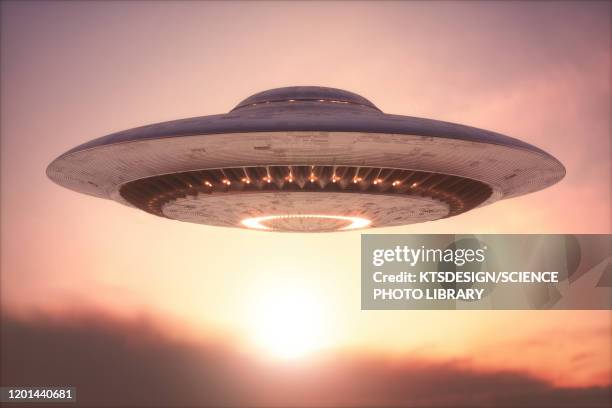 illustrations, cliparts, dessins animés et icônes de unidentified flying object, illustration - ovni
