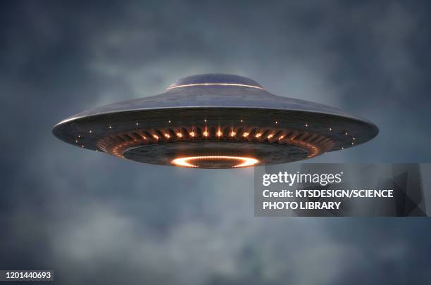 unidentified flying object, composite image - spaceship stock illustrations