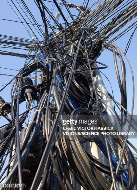 cables and wires, illustration - clutter stock illustrations