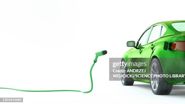 electric car charging, illustration - fuel and power generation stock illustrations