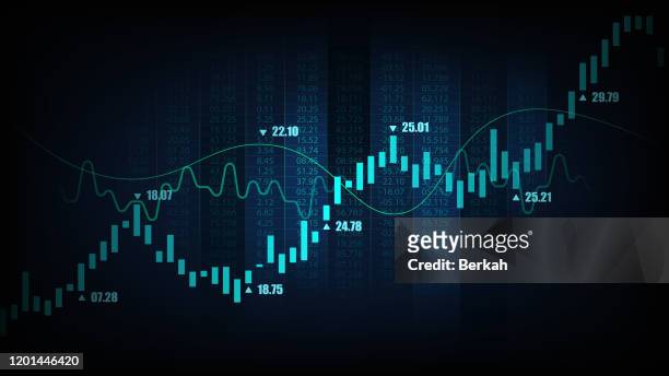 graphic concept suitable for financial investment - trends fotografías e imágenes de stock