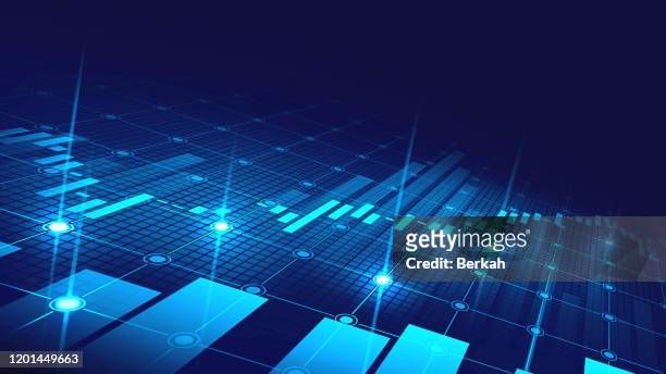stock market or forex trading graph in graphic concept suitable for financial investment - brands inc stores ahead of earnings figures stockfoto's en -beelden
