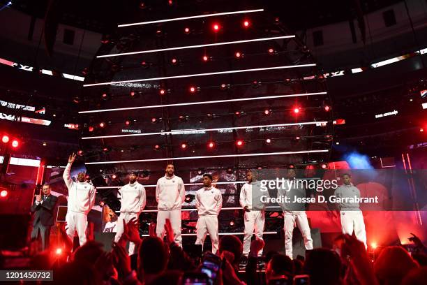 Team Giannis gets introduced before the 69th NBA All-Star Game on February 16, 2020 at the United Center in Chicago, Illinois. NOTE TO USER: User...