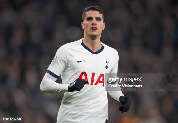 Érik Lamela of Tottenham Hotspur during the Premier League match between Tottenham Hotspur and Norwich City at Tottenham Hotspur Stadium on January...