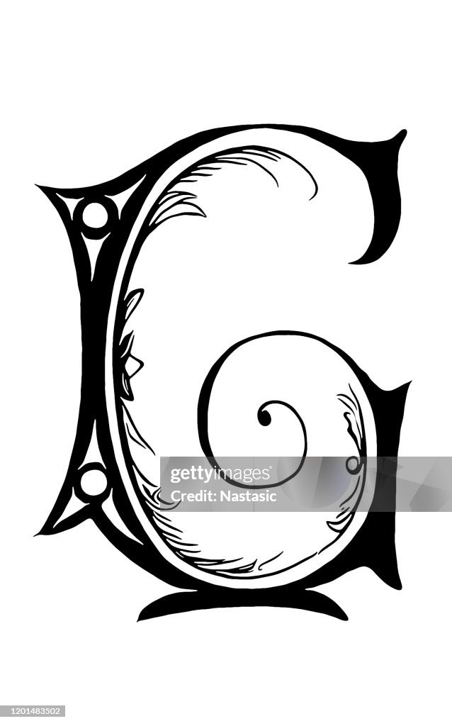 Decrative Lettering G Decorative Letter G