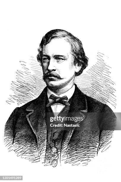 adolf erik nordenskiöld, swedish professor and polar explorer, 1832-1901 , german polar explorer, 1837-1908 - 1908 2020 stock illustrations