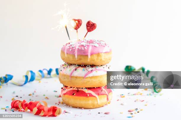 donuts day - sugared almond stock pictures, royalty-free photos & images