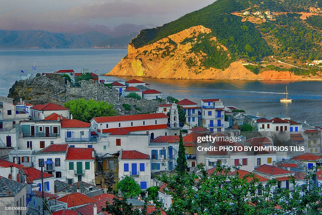 Chora of Skopelos and its castle