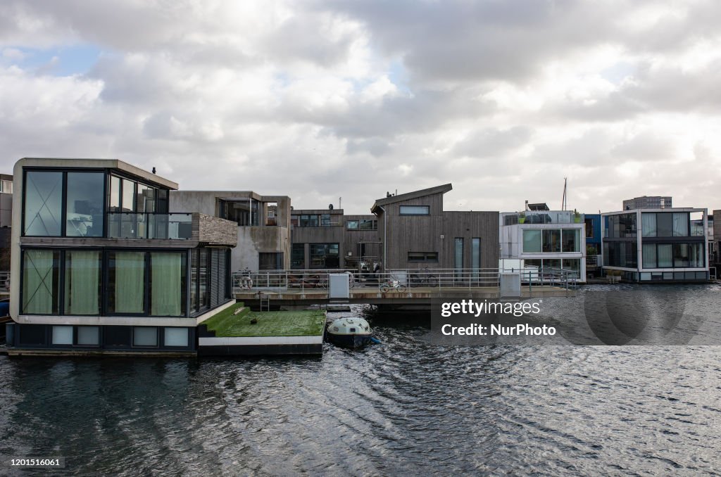 Floating Housed Of Amsterdam