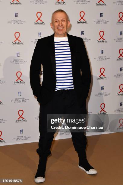Jean Paul Gaultier attends Sidaction Gala Dinner 2020 At Pavillon Cambon on January 23, 2020 in Paris, France.