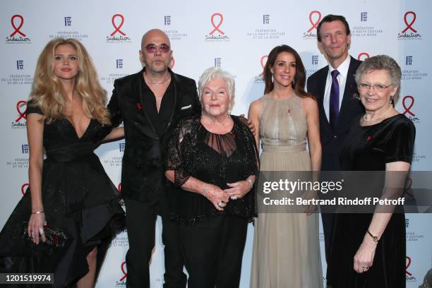 Julie Hantson, Pascal Obispo, Line Renaud, Princess Marie of Danemark, Prince Joachim of Danemark and Nobel Price Francoise Barre-Sinoussi attend the...