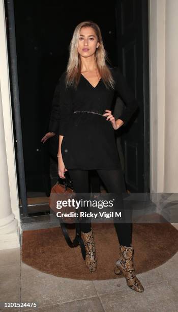 Guest seen attending Coco de Mer: Muse - launch party at Sketch on January 23, 2020 in London, England.