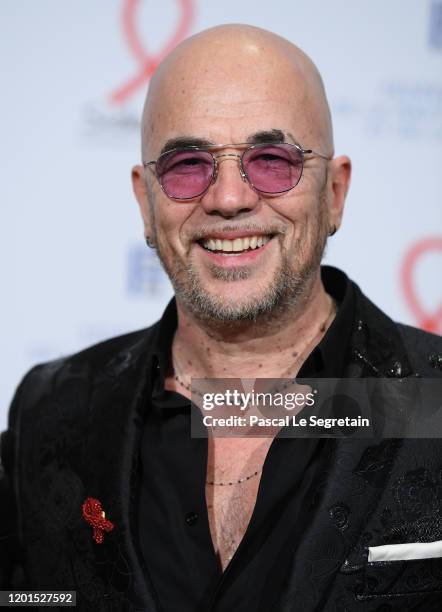 Pascal Obispo attends Sidaction Gala Dinner 2020 At Pavillon Cambon on January 23, 2020 in Paris, France.