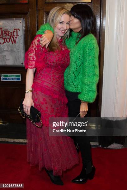 Victoria Coren Mitchell and Claudia Winkleman attends Press Night of The Upstart Crow at the GIELGUD THEATRE, SHAFTESBURY AVE 17 February 2020 in...