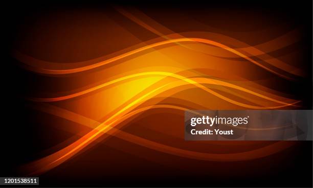 abstrakte glühende wellen - funkwelle stock-grafiken, -clipart, -cartoons und -symbole