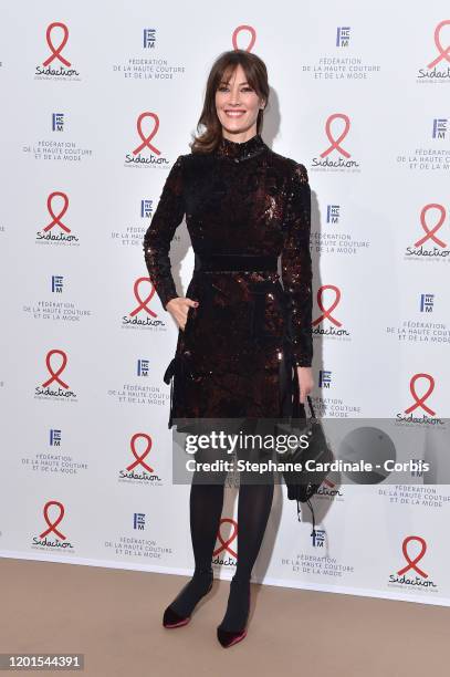 Mareva Galanter attends Sidaction Gala Dinner 2020 At Pavillon Cambon on January 23, 2020 in Paris, France.