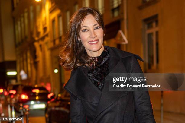 Mareva Galanter arrives at Sidaction Gala Dinner 2020 At Pavillon Cambon on January 23, 2020 in Paris, France.