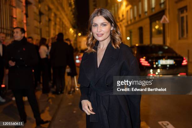 Laettia Casta arrives at Sidaction Gala Dinner 2020 At Pavillon Cambon on January 23, 2020 in Paris, France.