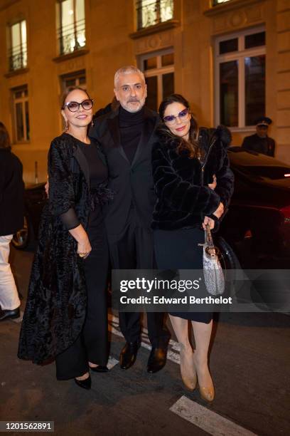 Antonio Grimaldi, Ornella Muti and her daughter Naike Rivelli arrives at Sidaction Gala Dinner 2020 At Pavillon Cambon on January 23, 2020 in Paris,...