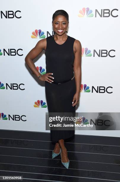 Montego Glover attends NBC and The Cinema Society host a party For the casts of NBC Midseason 2020 at The Rainbow Room on January 23, 2020 in New...