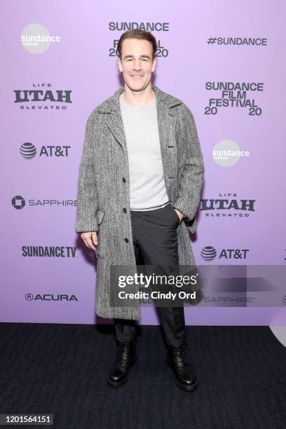 James Van Der Beek of "Bad Hair" attends the "Bad Hair" premiere during the 2020 Sundance Film Festival at The Ray on January 23, 2020 in Park City,...