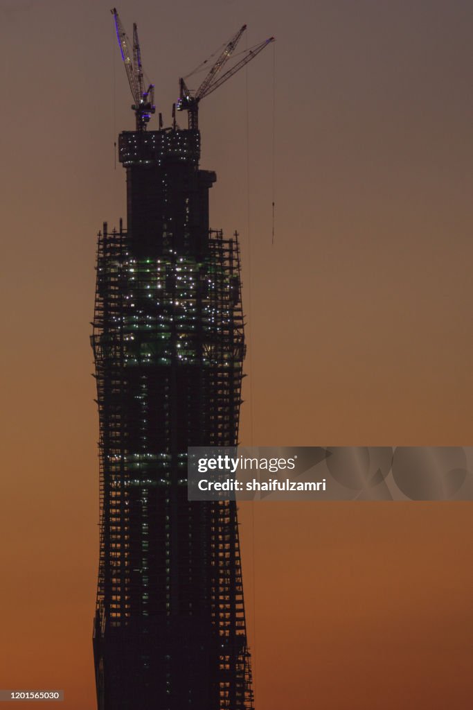 Merdeka118 is a 118-story, 644-metre mega tall skyscraper currently under construction in Kuala Lumpur, Malaysia.