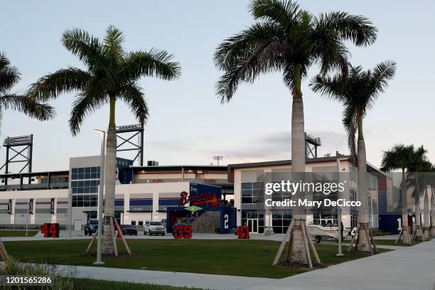 General view of the exterior of CoolToday Park after the Grape Fruit League Media Availability press conference on Monday, February 16, 2020 in North...