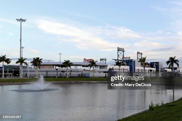 General view of the exterior of CoolToday Park after the Grape Fruit League Media Availability press conference on Monday, February 16, 2020 in North...