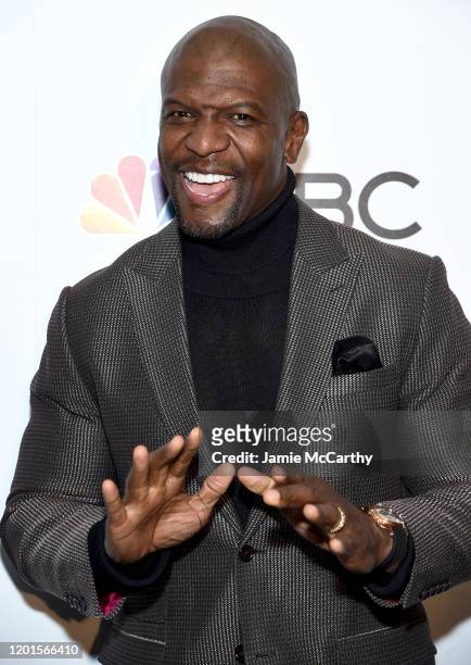 Terry Crews attends NBC and The Cinema Society host a party For the casts of NBC Midseason 2020 at The Rainbow Room on January 23, 2020 in New York...