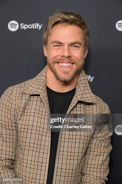 Derek Hough attends Spotify Hosts "Best New Artist" Party at The Lot Studios on January 23, 2020 in Los Angeles, California.