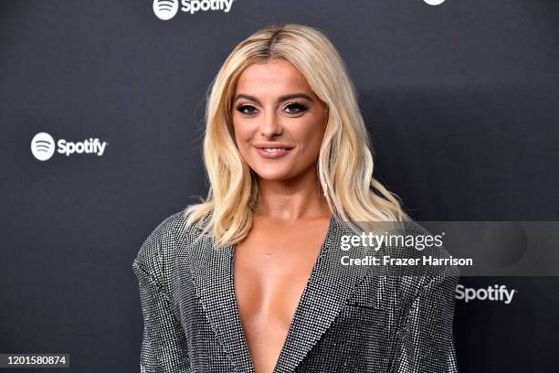 Bebe Rexha attends Spotify Hosts "Best New Artist" Party at The Lot Studios on January 23, 2020 in Los Angeles, California.
