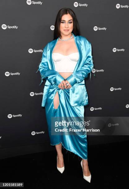 Lauren Jauregui attends Spotify Hosts "Best New Artist" Party at The Lot Studios on January 23, 2020 in Los Angeles, California.
