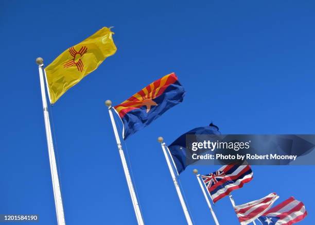 u.s. state flags - state flags stockfoto's en -beelden