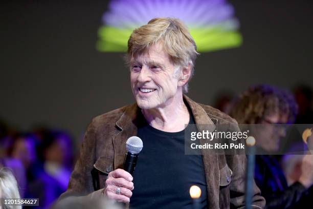 Robert Redford attends Sundance Institute's 'An Artist at the Table Presented by IMDbPro' at the 2020 Sundance Film Festival on January 23, 2020 in...