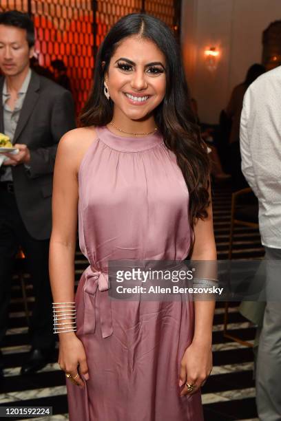 Jearnest Corchado attends the premiere of Apple TV+'s "Little America" afterparty on January 23, 2020 in West Hollywood, California.