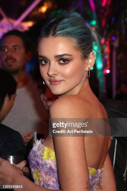Charlotte Lawrence attends "Birds Of Prey": A Night Of Music And Mayhem In HARLEYWOOD at DREAM Hollywood on January 23, 2020 in Hollywood, California.