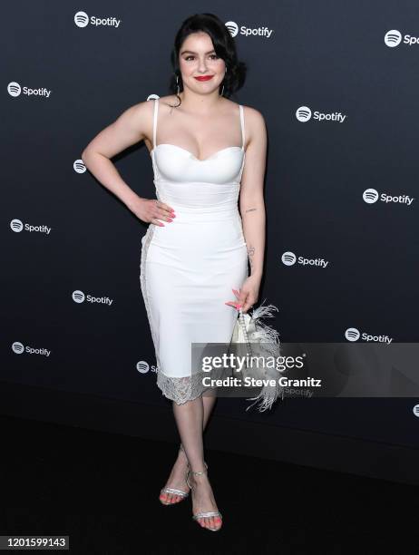Ariel Winter arrives at the Spotify Best New Artist 2020 Party at The Lot Studios on January 23, 2020 in Los Angeles, California.