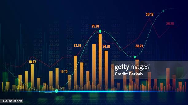 futuristic concept of global network suitable for world financial technology economic trends - trend imagens e fotografias de stock