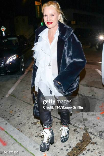 Nicollette Sheridan is seen on February 17, 2020 in Los Angeles, California.