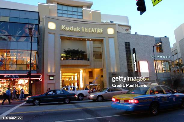 The Kodak Theatre and venue for the 74th Oscars on Hollywood Boulevard March 24 2002. The Oscars are to be held in Hollywood for the first time in...