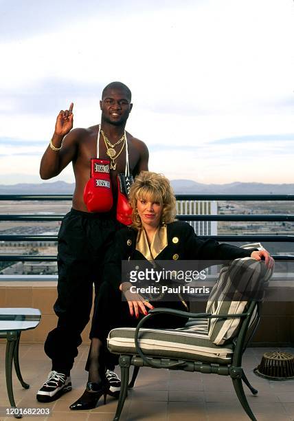 Female boxing promoter Jackie Kallen with her greatest boxing success, former IBO Cruiserweight Champion and former WBU Light Heavyweight Champion...