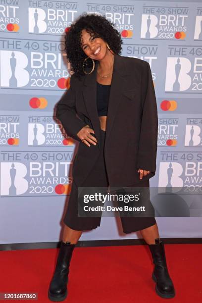 Neneh Cherry attends The BRIT Awards 2020 at The O2 Arena on February 18, 2020 in London, England.