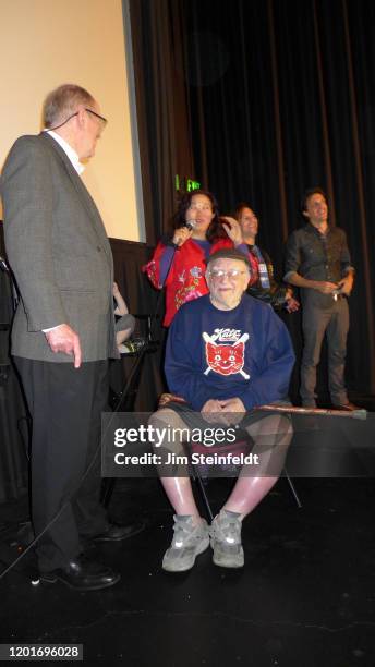Ed Asner at a screening of the movie Senior Entourage at the Laemmle Theater in Encino, California on January 23, 2020.