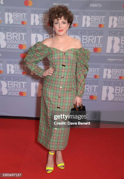 Annie Mac attends The BRIT Awards 2020 at The O2 Arena on February 18, 2020 in London, England.