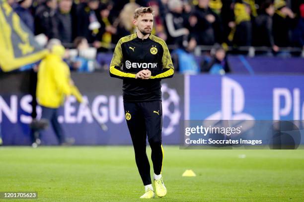 Marcel Schmelzer of Borussia Dortmund during the UEFA Champions League match between Borussia Dortmund v Paris Saint Germain at the Signal Iduna Park...