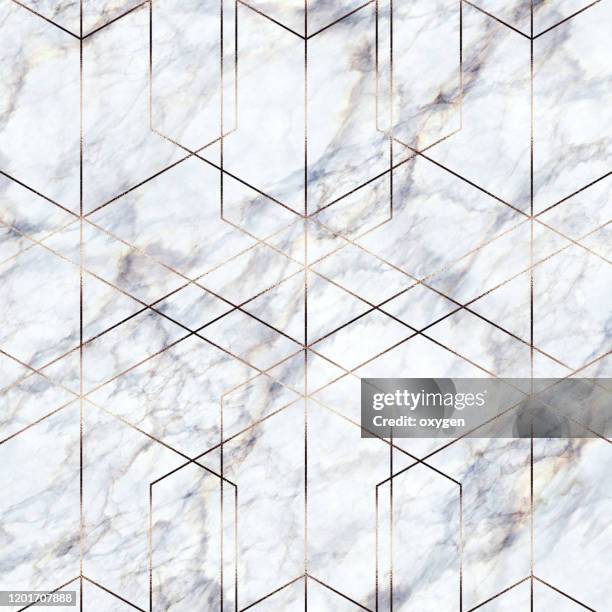 Stunning Textured Geometric Patterned Marble Paper For Apartment Decoration image