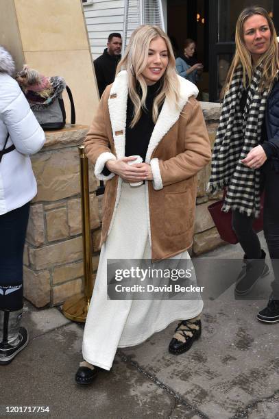 Actress Sienna Miller attends the 2020 Sundance Film Festival on January 24, 2020 in Park City, Utah.