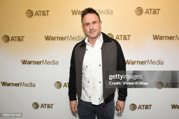 David Arquette stops by WarnerMedia Lodge: Elevating Storytelling with AT&T during Sundance Film Festival 2020 on January 24, 2020 in Park City, Utah.